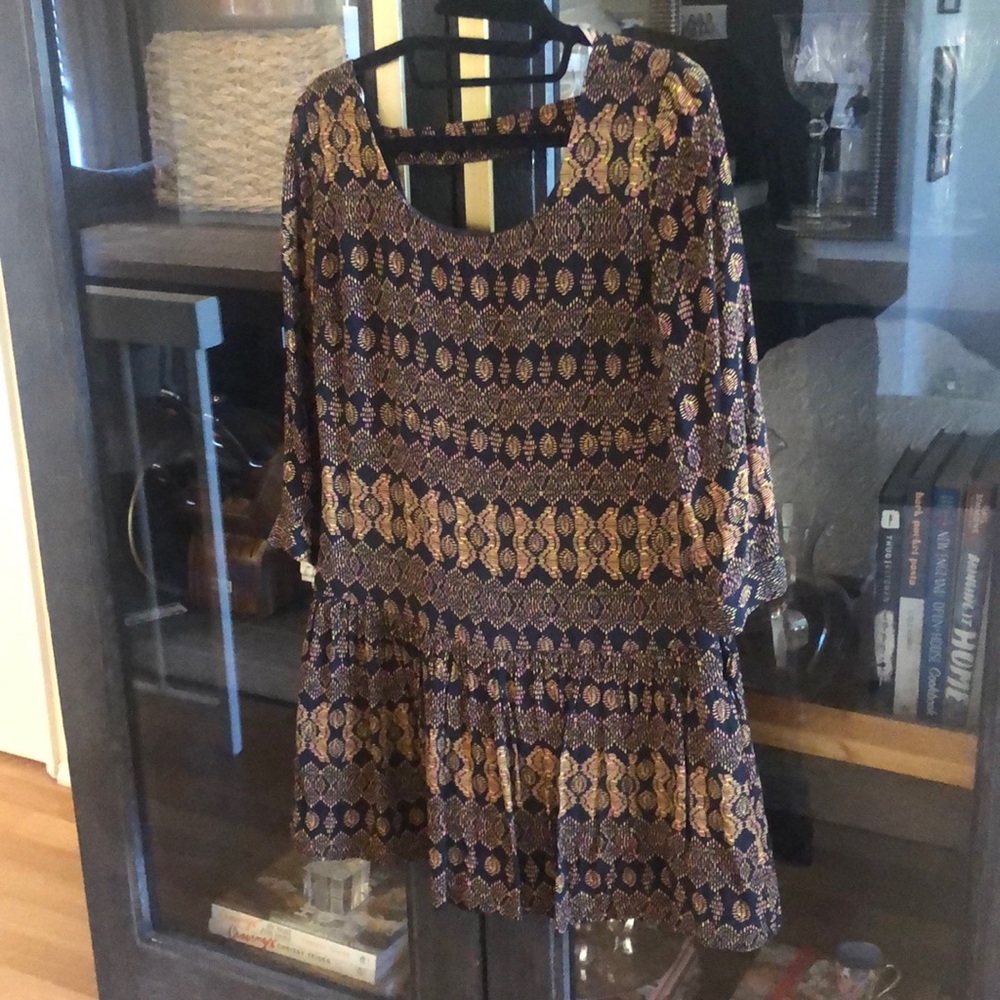Zara Multi-Color Drop Waist Dress
